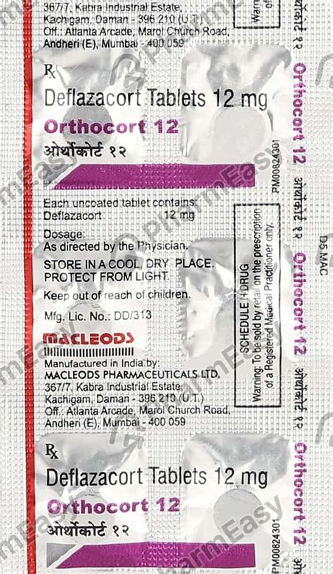 Orthocort 6 Tablet: View Uses, Side Effects, Price and .